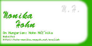 monika hohn business card